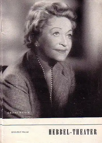 Berlin Hebbel   Theater.   Rudolf Külüs (Intendant).   Irma und Walter Firmer: Das Kuckucksei. Spielzeit 1961 / 1962. Programmheft. Regie: Franz..