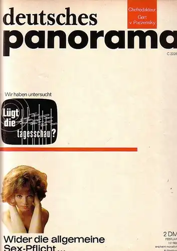 deutsches panorama - Paczensky: deutsches panorama Chefred.: Gert. v. Paczensky. Heft 1/2-14 in 12 Heften. 