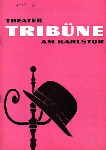 München.   Tribüne.   Alexander, Patrick: Papiergeld. Programmheft 1 / 1964. Kriminalstück in 3 Akten. Deutsche Bühnenfassung und Regie: Rudolf Lubowski. Bild: Jan.. 