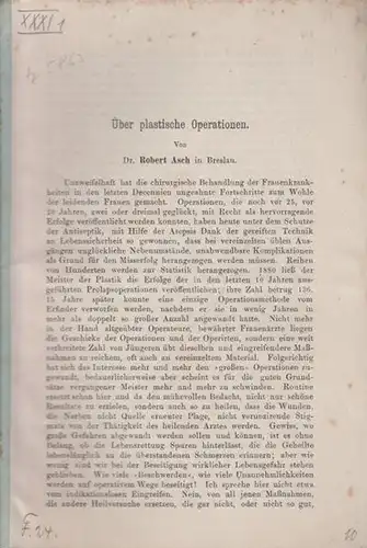 Asch, Robert: Über plastische Operationen. 