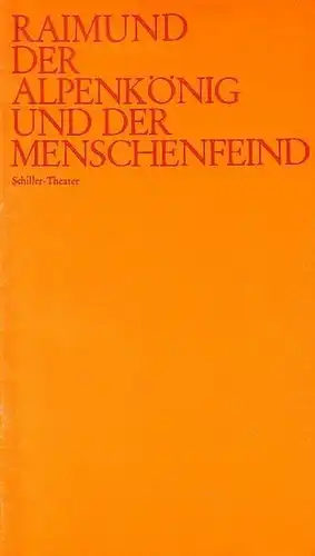 Berlin - Staatliche Schauspielbühnen  -Hans Lietzau- Intendanz (Hrsg.): Programmhefte des Schloßparktheaters Berlin, Spielzeit 1972 / 1973. Heft 1 und 10. Konvolut aus 2 Heften. 