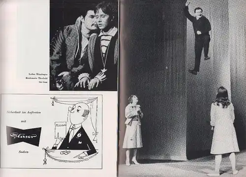 Programmhefte des Schiller Theaters Berlin, Spielzeit 1962 - 1963. Hefte 126, 127, 128, 129, 133. Konvolut aus 5 Expl