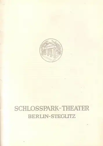 Programmheft des Schloßpark Theaters Berlin,  Spielzeit 1952 / 1953. Heft 8