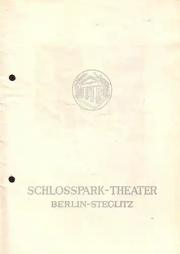 Programmheft des Schloßpark Theaters Berlin,  Spielzeit 1953 / 1954. Heft 30