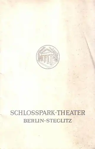 Berlin Schloßpark Theater   Boleslaw Barlog  Intendanz (Hrsg.): Programmheft des Schloßpark Theaters Berlin,  Spielzeit 1967 / 1968. Aus dem Inhalt: Pygmalion von.. 