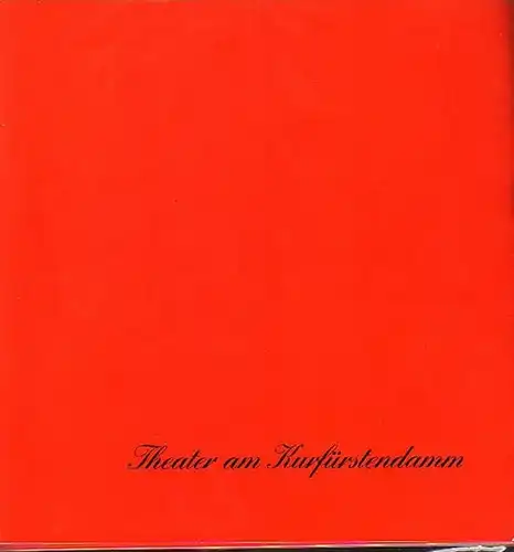Berlin. Theater und  Komödie am Kurfürstendamm -   Wölffer - Direktion (Hrsg.): Programmhefte der Komödie am Kurfürstensdamm. Spielzeit 1992 / 1993. Konvolut aus 3 Heften. 