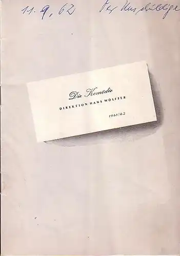 Programmhefte der Komödie am Kurfürstensdamm. Spielzeit 1961 / 1962. Konvolut aus 2 Heften