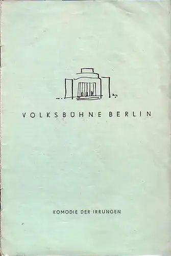 Berlin. Volksbühne am Rosa Luxemburg Platz. Intendant: Fritz Wisten. Hrsg: Programmhefte der Volksbühne am Rosa Luxemburg Platz Berlin. Spielzeit 1959 / 1960. Konvolut aus 2 Heften. 