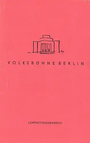 Berlin. Volksbühne am Rosa Luxemburgplatz.  Intendant: Fritz Wisten-  (Hrsg.): Programmhefte der Volksbühne am Rosa Luxemburg Platz Berlin. Spielzeit 1955 - 1961,  Hefte 11, 26 und 39. Konvolut aus 3 Heften. 