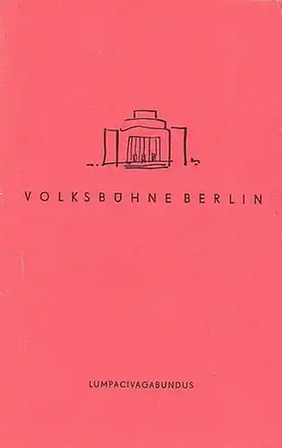 Programmhefte der Volksbühne am Rosa Luxemburg Platz Berlin. Spielzeit 1955 - 1961,  Hefte 11, 26 und 39. Konvolut aus 3 Heften