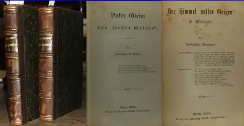 Brunner, Sebastian: Hau  und Bau Steine zu einer Literatur Geschichte der Deutschen : Wahrheit und keine Dichtung. Sechs Hefte in zwei Bänden. Heft 1:.. 