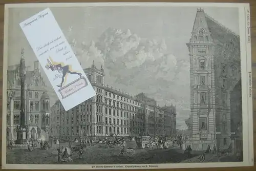 London. - Victoria-Chambers in London. - C. Dammann: ( Holzstich nach Originalzeichnung von C. Dammann. Aus:) Illustrirte Zeitung, No. 1176 vom 13. Jan. 1866. 