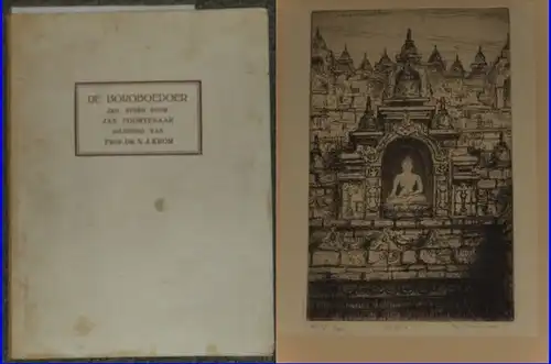 Borobudur / Java / Indonesien.  - Poortenaar, Jan: De Boroboedoer. Zes etsen. Inleiding van N.J. Krom. 