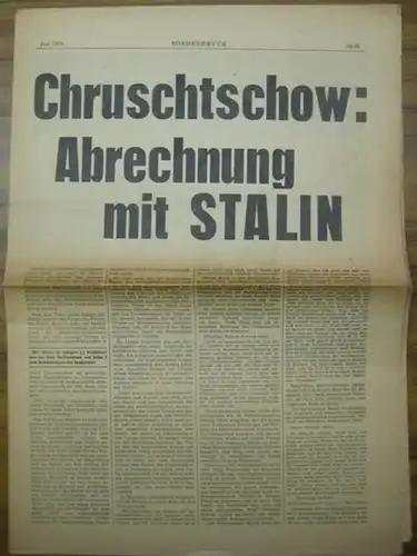 Chruschtschow, Nikita. - Josef Stalin: Abrechnung mit Stalin : Rede auf dem 20. Parteikongress der KPdSU am 24. Februar 1956 in Moskau. 