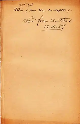 Church, A.H: Researches on Colein. Reprinted from the Journal of the Chemical Society, December, 1877. 