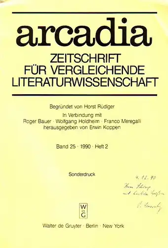 Cersowsky, Peter: Schillers Räuber und Shakespeares Timon von Athen. Sonderdruck aus: arcadia. Zeitschrift für vergleichende Literaturwissenschaft. Band 25 1990, Heft 2. 
