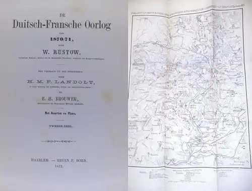 Deutsch-Französischer Krieg 1870/71. - Rüstow, W: De Duitsch-Fransche Oorlog van 1870/71. (Deutsch-Französischer Krieg 1870/71) [Aus dem Dt. übers. von] H.M.F. Landolt en E.H. Brouwer. 2.deel. 