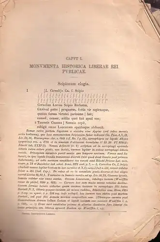 Dessau, Hermann (ed.): Inscriptiones Latinae : Selectae.  Vol. I. 