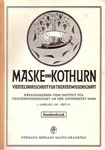 Flemming, Willi: Deutsches Barockdrama als Beginn des Moskauer Hoftheaters (1672). Sonderdruck aus: Maske und Kothurn. Vierteljahresschrift für Literaturwissenschaft, 4. Jahrgang 1958, Heft 2/3. 