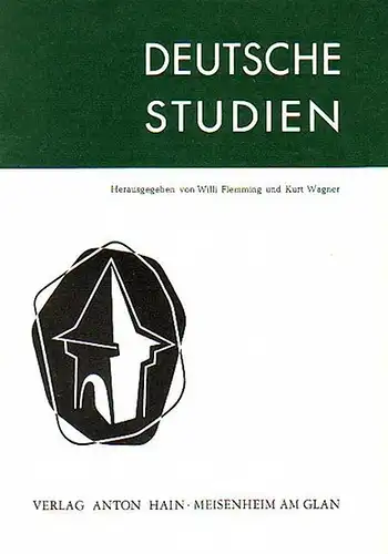Flemming, Willi /Hrsg: Deutsche Studien. Herausgegeben von Willi Flemming und Kurt Wagner. Verzeichnis und Inhaltsangaben zu den Bänden 1 - 13, 1961 -1970. 