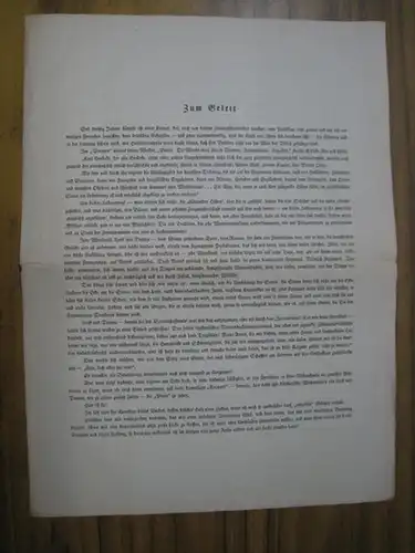 Holz, Arno: Zum Geleit. 