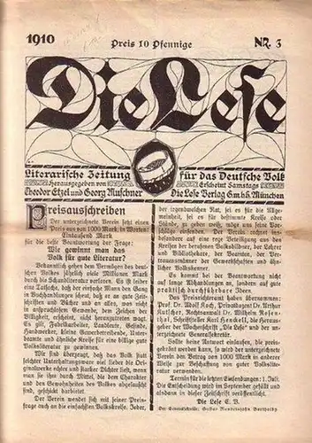 Die Lese. Literarische Zeitschrift für das Deutsche Volk. Nr.3. 1910