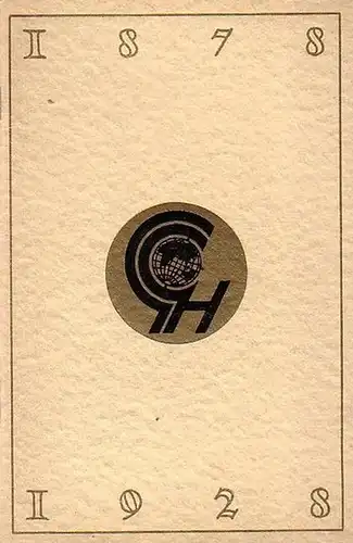 Geographische Gesellschaft Hannover: 50 Jahr   Feier der Geographischen Gesellschaft zu Hannover    15.,16., 17. September 1928. Mit Festfolge, Verzeichnis der Vorstandsmitglieder.. 