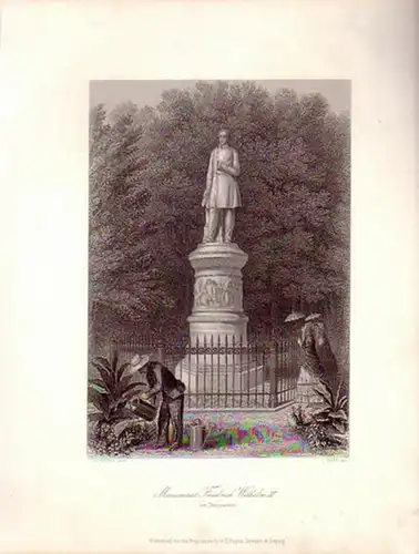 Friedrich Wilhelm III., König von Preußen: Monument Friedrich Wilhelm III. ( im Thiergarten). Stahlstich nach Leutemann von J. Gray. 