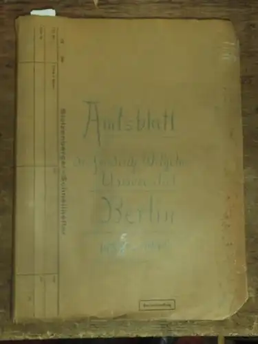 Friedrich Wilhelms Universität zu Berlin: Amtsblatt der Friedrich Wilhelms Universität zu Berlin. Enthalten: 1) 4. Jahrgang 1938 Komplett in 17 Heften. 2) 5. Jahrgang 1939.. 