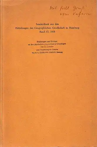 Gierloff   Emden, Hans Günther: Erhebungen und Beiträge zu den physikalisch geographischen Grundlagen von El Salvador unter Verarbeitung der Literatur. Mit Vorwort. Sonderdruck aus.. 