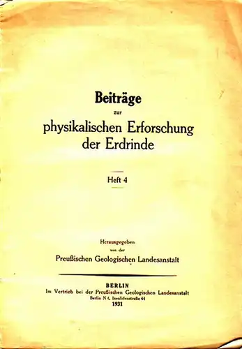 Herbig, Philipp: Die Dynamik des deutschen Muschelkalkmeeresbodens, ihr Einfluß auf die Genesis der Muschelkalkgesteine und ihre Bedeutung für Probleme de physischen und historischen Geologie. 