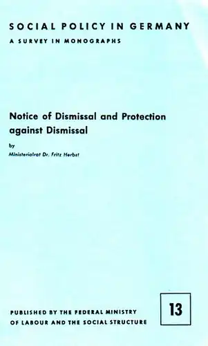 Herbst, Fritz: Notice of Dismissal and Protection against Dismissal. 