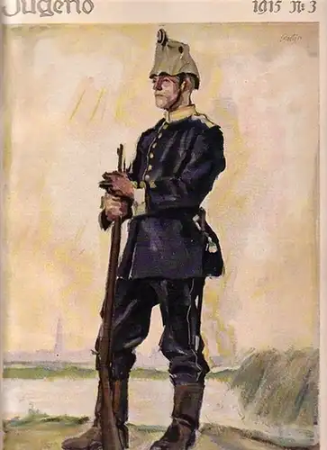 Jugend - Ostini, F.v., Sinzheimer, S. und Matthäi, A. und  Langheinrich, F. und Ettlinger, K. (Redaktion): Jugend. Münchner illustrierte Wochenschrift für Kunst und Leben. 1915, Nr. 3. Herausgeber: Georg Hirth. 