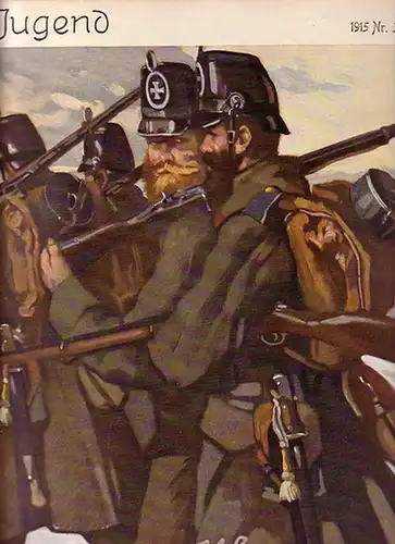 Jugend - Ostini, F.v., Sinzheimer, S. und Matthäi, A. und  Langheinrich, F. und Ettlinger, K. (Redaktion): Jugend. Münchner illustrierte Wochenschrift für Kunst und Leben. 1915, Nr. 30. Herausgeber: Georg Hirth. 