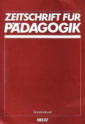 Goethe, Johann Wolfgang von. - Reiss, Hans: Goethe und die Französische Revolution. Sonderdruck aus: Zeitschrift für Pädagogik, Beiheft, Nr. 24, 1989. 