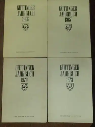 Göttingen. - Dr. Walter Nissen (Red.) - Geschichtsverein für Göttingen und Umgebung: Göttinger Jahrbuch. Konvolut mit 5 Bänden: 1. Folge 1953, 14. Folge 1966, 15. Folge 1967, 18. Folge 1970 und 21. Folge 1973. 