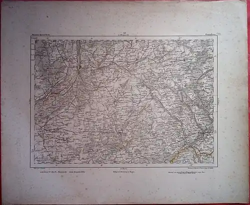 Graudenz (Grudziadz).   Reymann, Daniel Gottlob: Graudenz. Reymann´s topographische Special Karte von Mitteleuropa, Sektion 48, Segment   Nr. auf der Übersichtskarte: 200 (handschriftlich).. 