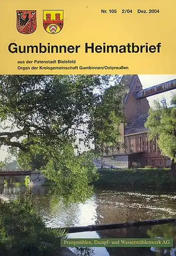 Gumbinnen.   Kreisgemeinschaft Gumbinnen e.V: Gumbinner Heimatbrief aus der Patenstadt Bielefeld. Organ der Kreisgemeinschaft Gumbinnen / Ostpreußen. Konvolut mit 21 Heften. Enthalten sind: Nr.. 