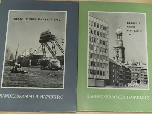 Hamburger Handelskammer: Konvolut von 17 Jahresberichten in 17 Broschuren der Handelskammer Hamburg : Berichte über die Jahre 1951 - 1967. 