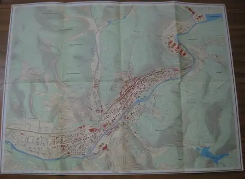 Harz. - Bad Lauterberg: Bad Lauterberg im Harz. Stadtplan mit Wanderwegen. Nach amtlichen Unterlagen des Katasteramtes in Osterode im Harz. 