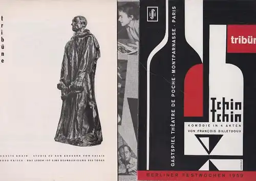 Blue Jeans, "Tchin-Tchin", Spielplanabsichten Spielzeit 1958 / 1959, Berliner Festwochen 1956. Programmhefte 1956 -1959.  Konvolut aus 4 Expl