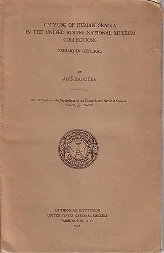 Hrdlicka, Ales: Catalog of Human Crania in The United States National Museum Collections, Eskimo in general. 