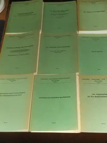 Institut "Finanzen und Steuern"   Bernhard Gübbels / Karl M. Hettlage / Hans Pagenkopf / Franz Josef Strauß / Hans von der Groeben /.. 