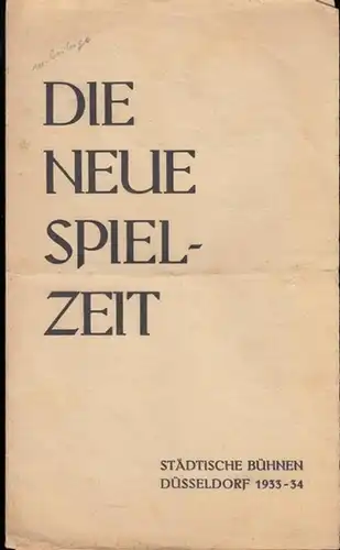 Stadt - Theater zu Bonn. - Gastspiel Schauspielhaus Düsseldorf. - Ibsen, Henrik: Programmzettel zu: Die Wildente. Schauspiel in 5 Akten. Regie: Gustav Lindemann. Darsteller: Carl...