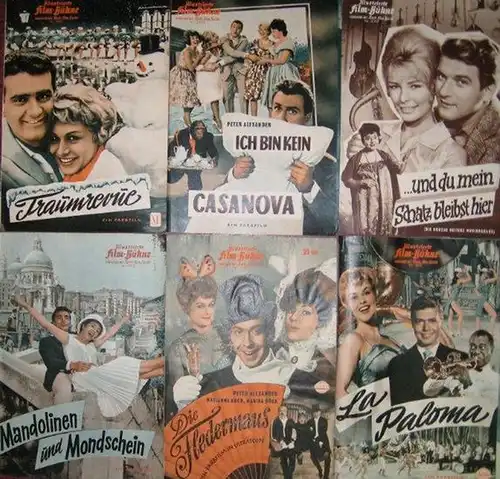 Illustrierte Film Bühne. Der Deutsche Musik Film. Konvolut mit 12 Nummern. Enthalten sind: Nr. 06015 "Die Fledermaus" mit Peter Alexander, Marika Rökk und Marianne Koch.. 