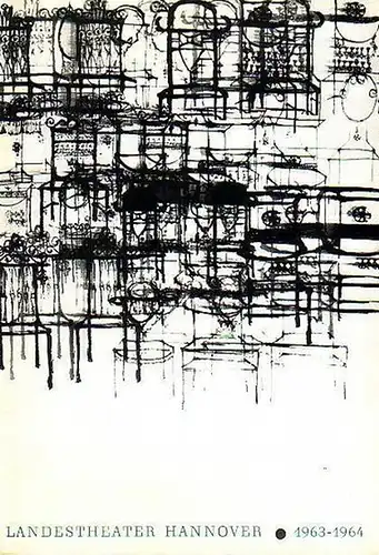 Programm Heft zu 'Der König stirbt'. (Le Roi se meurt). Deutsch von Claus Bremer und Hans Rudolf Stauffacher. Regie: Walter Knaus. Bühnenbild und Kostüme: Walter.. 