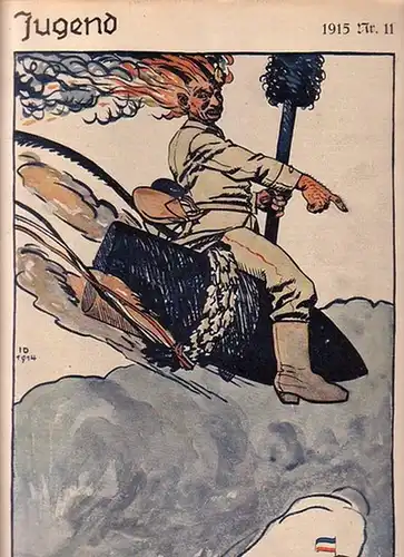 Jugend - Ostini, F.v., Sinzheimer, S. und Matthäi, A. und  Langheinrich, F. und Ettlinger, K. (Redaktion): Jugend. Münchner illustrierte Wochenschrift für Kunst und Leben. 1915, Nr. 11. Herausgeber: Georg Hirth. 