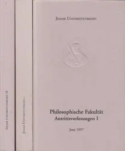 Philosophische Fäkultät Jena Konvolut mit 3 Bänden: 1) Antrittsvorlesungen vom 11. November 1993 bis 11. April 1994. 2) Antrittsvorlesungen II vom 26. April 1994.. 