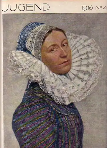 Jugend - Ostini, F.v., Sinzheimer, S. und Matthäi, A. und  Langheinrich, F. und Ettlinger, K. (Redaktion): Jugend. Münchner illustrierte Wochenschrift für Kunst und Leben. 1916, Nr. 4. Herausgeber: Georg Hirth. 
