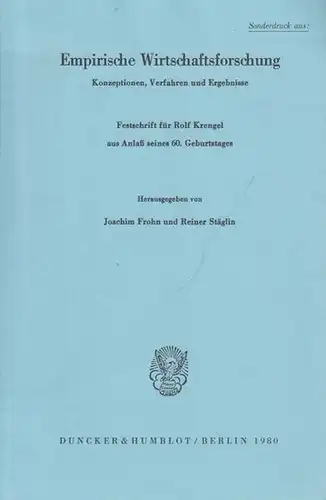 Krengel, Rolf: Verzeichnis der Schriften von Rolf Krengel aus Anlaß seines 60. Geburtstages. Sonderdruck aus: Empirische Wirtschaftsforschung. 